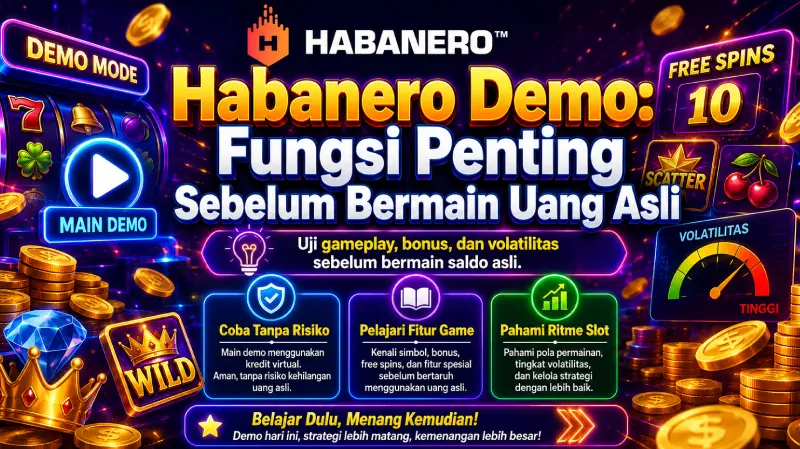 Habanero Demo - Fungsi Penting Sebelum Bermain