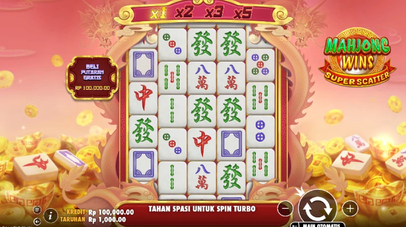 Struktur Gameplay Mahjong Wins Super Scatter