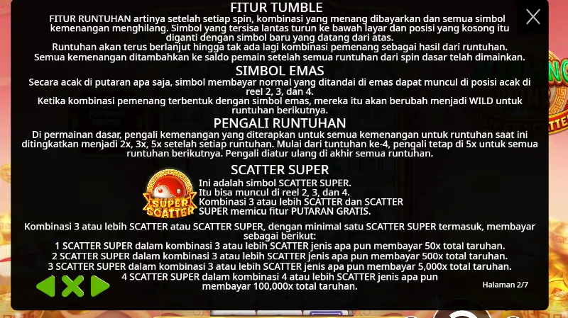 Tumble Mechanic dan Multiplier Progression Mahjong Wins Super Scatter