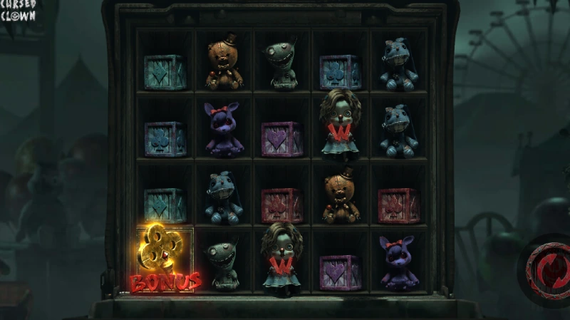 Tampilan Slot Cursed Clown - BC Game Indonesia