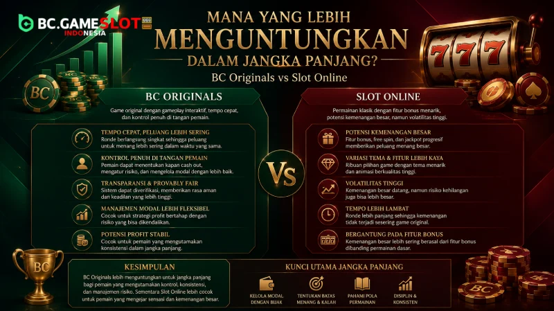 Mana yang Lebih Menguntungkan dalam Jangka Panjang antara BC Originals dan Slot Online