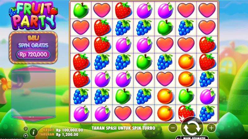 Tampilan Slot Fruit Party Pragmatic Play