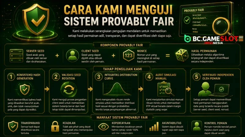 Cara Kami Menguji Sistem Provably Fair