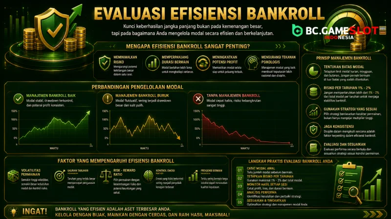 Evaluasi Efisiensi Bankroll 1
