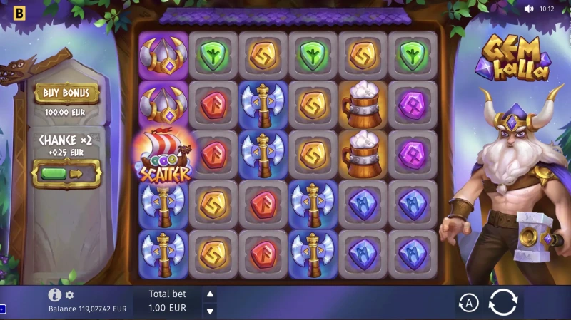 Gameplay Gemhalla Sistem Cluster dengan Momentum Cascade