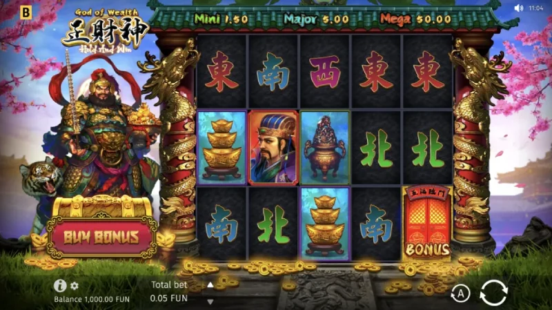 Gameplay God of Wealth Hold And Win