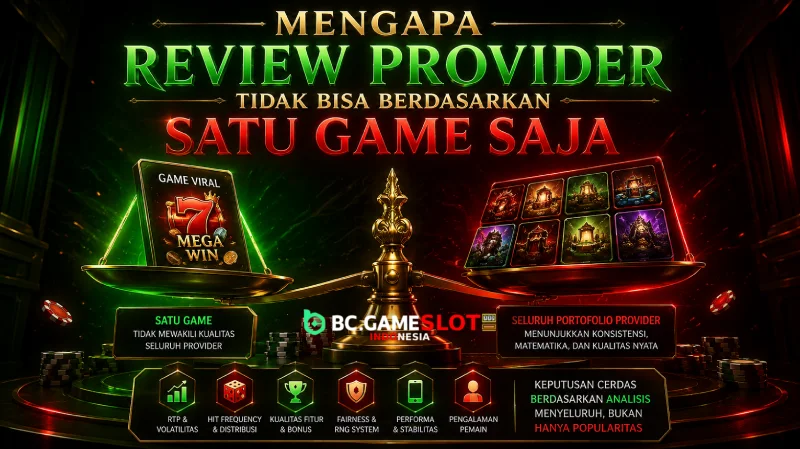 Mengapa Review Provider Tidak Bisa Berdasarkan Satu Game Saja