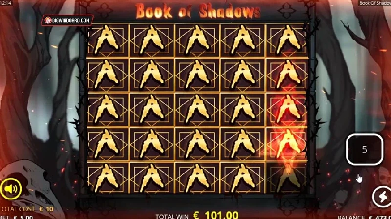 RTP dan Volatilitas Book Of Shadows