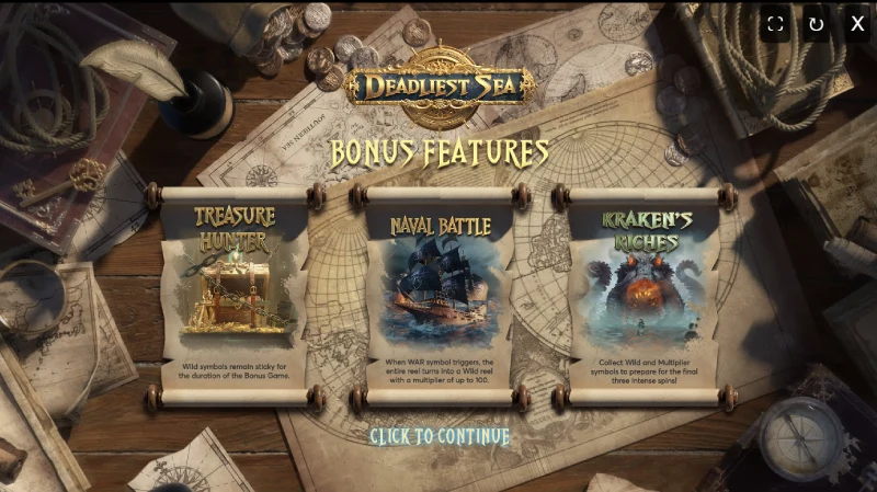 Fitur Utama Deadliest Sea