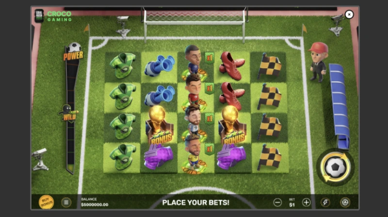 Goal Rush Slot Review Analisis Profesional Game Sepak Bola Croco Gaming di BC Game