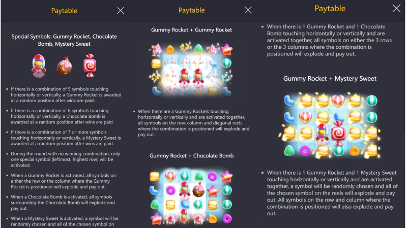 Mekanik Simbol Spesial - Rocket, Bomb, dan Mystery Sweet