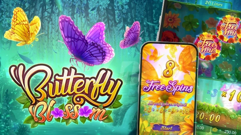 Review Butterfly Blossom PG Soft Slot Taman Fantasi dengan Sticky Wild dan Free Spins Multiplier