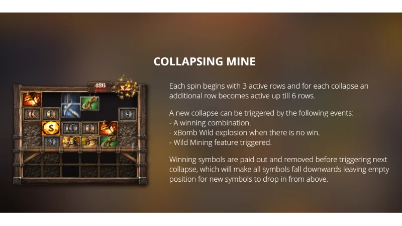 Fitur Collapsing Mine - Fire In The Hole xBomb DX8