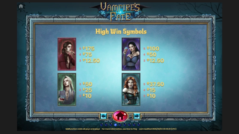 Simbol dan Fitur Vampire's Fate