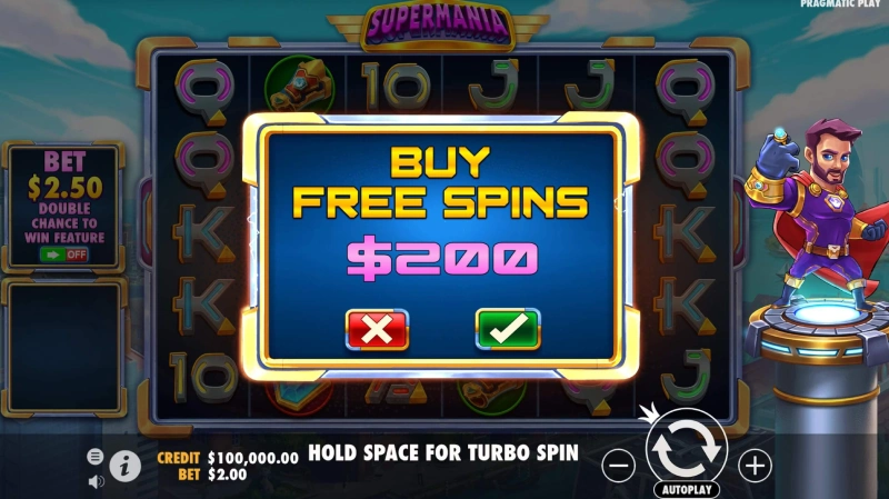 Free Spins Supermania