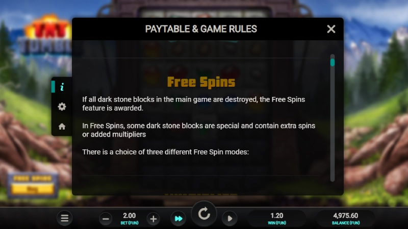 Bagaimana Free Spins TnT Tumble Dipicu