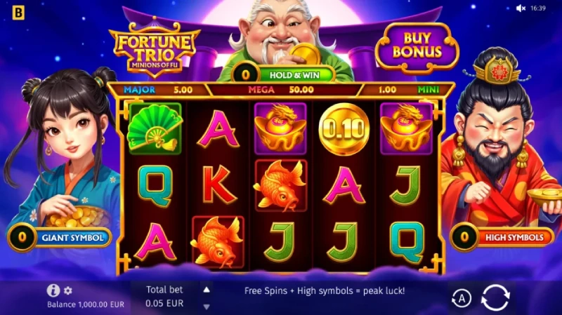 Bagaimana gameplay Fortune Trio Minions of Fu bekerja