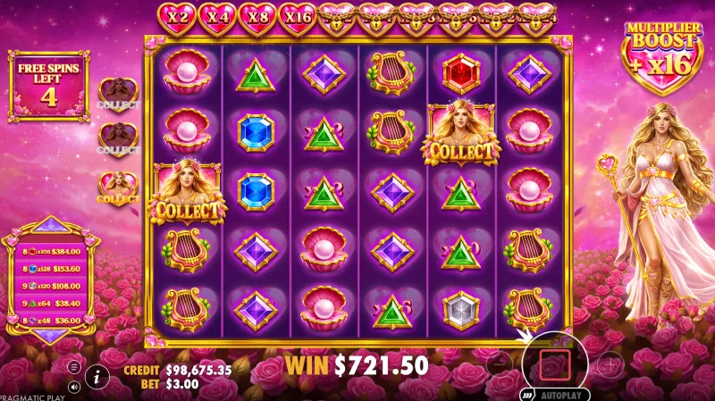 Free Spins Hearts of Venus dan Multiplier Booster