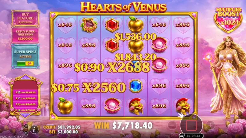RTP Hearts of Venus Apa Arti 96,50%