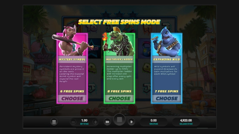 Tiga Pilihan Free Spins Beast Mode