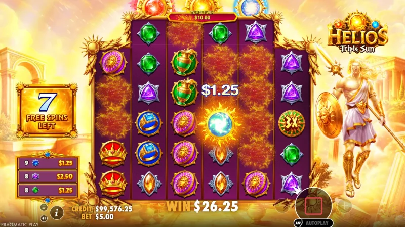 Tiga Sun Scatter Inti Helios - Triple Sun