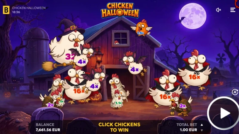 Bagaimana fitur Chicken Halloween bekerja